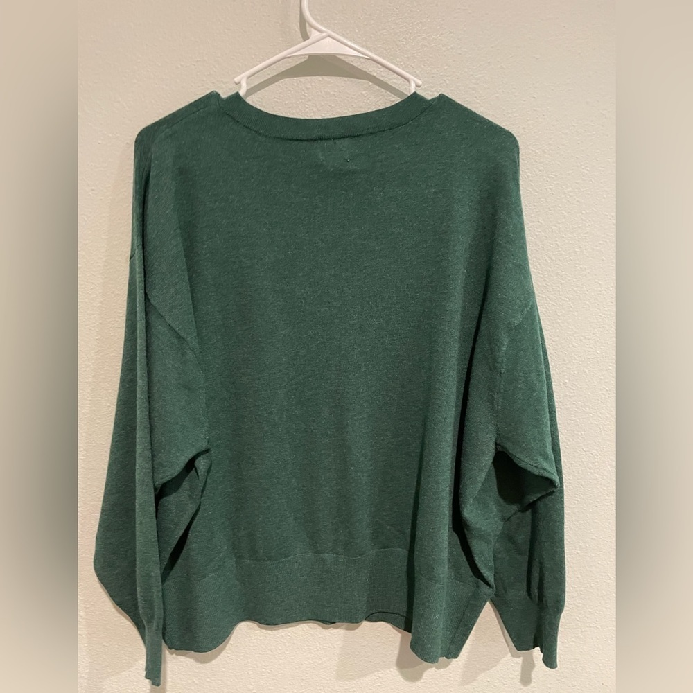 Green A New Day V neck lightweight sweater. Size XXL - Picture 5 of 5